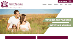 Desktop Screenshot of firstsecurebank.com